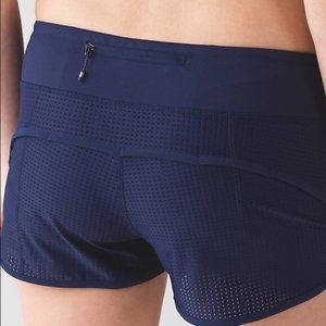 MESH Lululemon Run Speed shorts NAVY BLUE